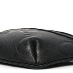 Piuma Calfskin Jumbo GG Embossed Small Belt Bag Black