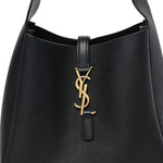 Smooth Calfskin Small Le 5 A 7 Soft Hobo Black