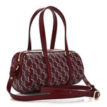 GG Shadow Monogram Ophidia Top Handle Bowler Bag  Rosso Ancora Red