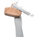 Nappa Intrecciato Medium Paillettes Cabat Beige