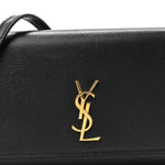Calfskin Monogram Cassandre Phone Holder With Strap Black