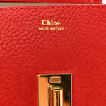 Grained Lambskin Mini Drew Shoulder Bag Plaid Red