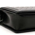 Lambskin Quilted New Medium Boy Flap Black