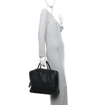 Saffiano Travel Briefcase Black