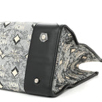 Nappa Jacquard Monogram Large Tote Grey