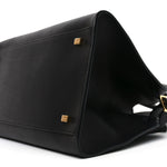 Polished Saddle Calfskin Soft Margaux 12 Black