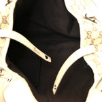 Monogram Medium Abbey Shoulder Bag Off White