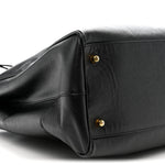 Saffiano Lux Extra Large Galleria Double Zip Tote Black