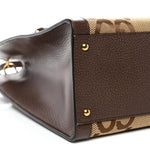 Monogram Jumbo GG Textured Dollar Calfskin Medium Diana Tote Bag Camel Ebony New Acero Pomegranate Red