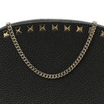 Calfskin Rockstud Mini Crossbody Bag Black