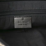 GG Monogram Web Flat Messenger Bag Black