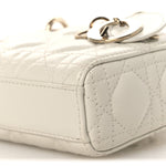 Lambskin Cannage Micro Lady D-Joy Latte