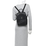 Calfskin Lockme Backpack Black