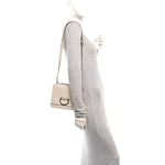 Goatskin Small D-Ring Bag Beige