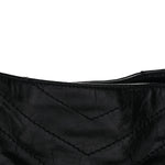 Crinkled Calfskin Matelasse Monogram Medium Niki Shopper Tote Black