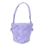 Nappa Maxi Intrecciato Clasp Bucket Bag Wisteria