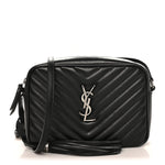 Calfskin Matelasse Monogram Lou Camera Bag Black