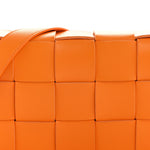Nappa Maxi Intreccio Cassette Bag Tangerine