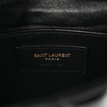 Patent Calfskin Matelasse Monogram Small Vicky Chain Bag Black
