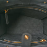 Canvas Calfskin La Medusa Small Tote Black