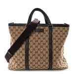 GG Monogram Large Joy Tote Bag Dark Brown