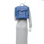 Textured Calfskin Pashli Backpack Cobalt