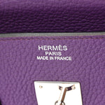 Taurillon Clemence Birkin 35 Ultraviolet