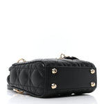 Lambskin Cannage Micro Lady Dior Black
