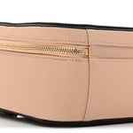 Caviar Quilted Large CC Filigree Vanity Case Beige Black