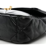 Lambskin Quilted Medium Chanel 19 Flap Black