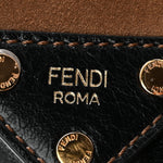 Agnello Old Shine Vitello Go Rain Small Flip Tote Black Marrone