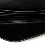 Nappa Intrecciato Long Andiamo Top Handle Clutch Black