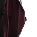 Lambskin Vertical Quilted Clutch Black