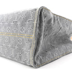 Monogram Denim Onthego MM Washed Grey