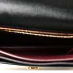 Grain De Poudre Monogram Cassandra Clasp Bag Black