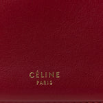 Patina Box Calfskin Medium Clasp Bag Scarlet