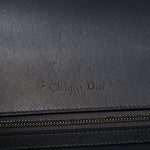 Metallic Patent Micro-Cannage Medium Diorama Flap Bag Onyx Black