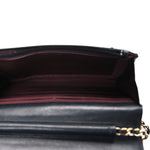 Lambskin Quilted Wallet On Chain WOC Black
