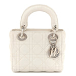 Lambskin Cannage Mini Lady Dior White
