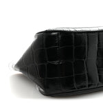 Calfskin Crocodile Embossed Small Greca Goddess Shoulder Bag