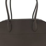 Matte Grained Calfskin Margaux Shoulder 12 Deep Brown