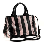 Sequin Broccato Tote Black Cipria