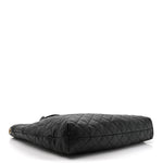 Lambskin Quilted Maxi Icare Shopping Tote Black