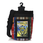 Neoprene Wool Tartan Eye/LOEWE/Nature Chalk Drawstring Bag Multicolor