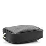 Gancini Monogram Calfskin Multi-Pouch Travel Belt Bag Black Grey