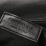 Calfskin Y Quilted Monogram Toy Loulou Crossbody Bag Black