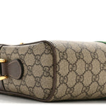 GG Supreme Monogram Web Small Ophidia Shoulder Bag Brown