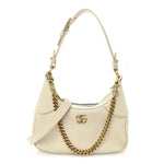 Goatskin Small Aphrodite Shoulder Bag Mystic White