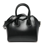 Shiny Lord Calfskin Micro Antigona Black