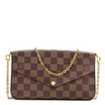 Damier Ebene Pochette Felicie Chain Wallet